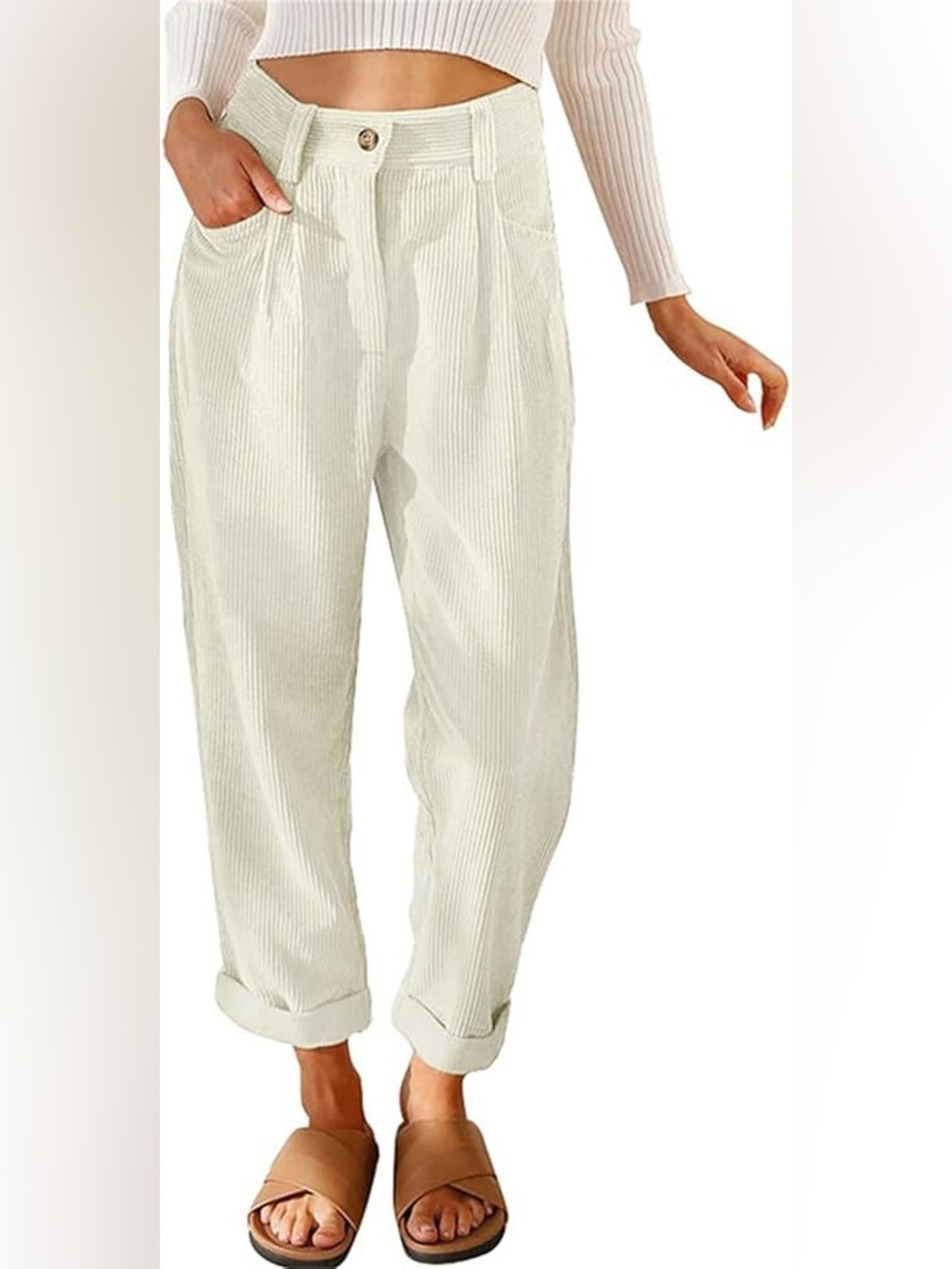 Anthropologie By Together Wide Leg Corduroy Pants size Large